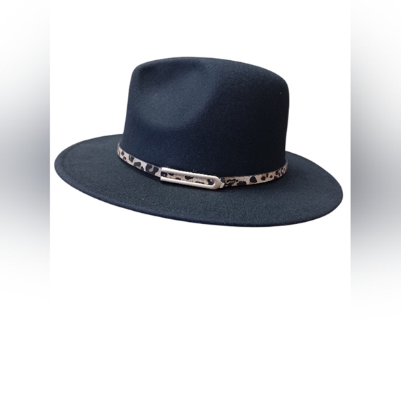 Fadachy NWT Fedora. Black Cotton Blend OS - Picture 2 of 8